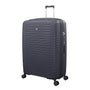 Continuous 4 Piece Hardside Expandable 8 Wheel Spinner Luggage Set with Soft-Pocket Carry-On (Warm Charcoal)