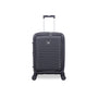 Continuous 4 Piece Hardside Expandable 8 Wheel Spinner Luggage Set with Hard-Pocket Carry-On (Warm Charcoal)