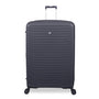 Continuous 4 Piece Hardside Expandable 8 Wheel Spinner Luggage Set with Soft-Pocket Carry-On (Warm Charcoal)