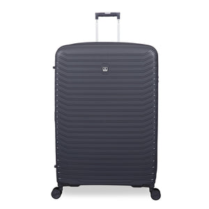 Continuous 34" Hardside Checked 8 Wheel Expandable Spinner (Warm Charcoal)