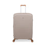 Continuous 4 Piece Hardside Expandable 8 Wheel Spinner Luggage Set with Hard-Pocket Carry-On (Crockery)