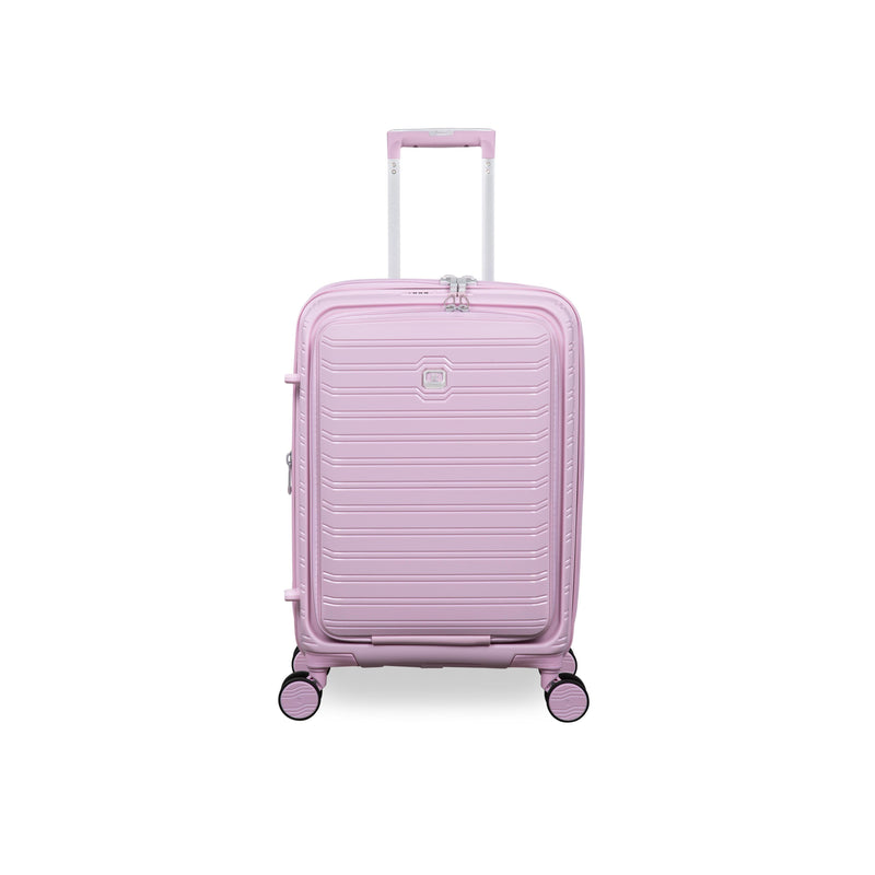 Continuous 22" Hardside Carry-On 8 Wheel Expandable Spinner with Hard Pocket (Lilac Snow)