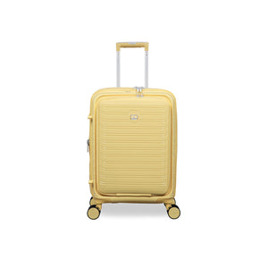Continuous 22" Hardside Carry-On 8 Wheel Expandable Spinner with Hard Pocket (Mellow Yellow)