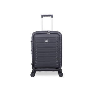 Continuous 22" Hardside Carry-On 8 Wheel Expandable Spinner with Hard Pocket (Warm Charcoal)