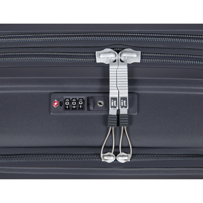 Continuous 22" Hardside Carry-On 8 Wheel Expandable Spinner with Hard Pocket (Warm Charcoal)