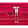 Continuous 22" Hardside Carry-On 8 Wheel Expandable Spinner with Hard Pocket (Bright Red)