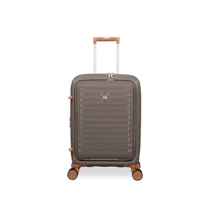Continuous 22" Hardside Carry-On 8 Wheel Expandable Spinner with Hard Pocket (Coffee Quartz)