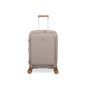 Continuous 22" Hardside Carry-On 8 Wheel Expandable Spinner with Hard Pocket (Crockery)