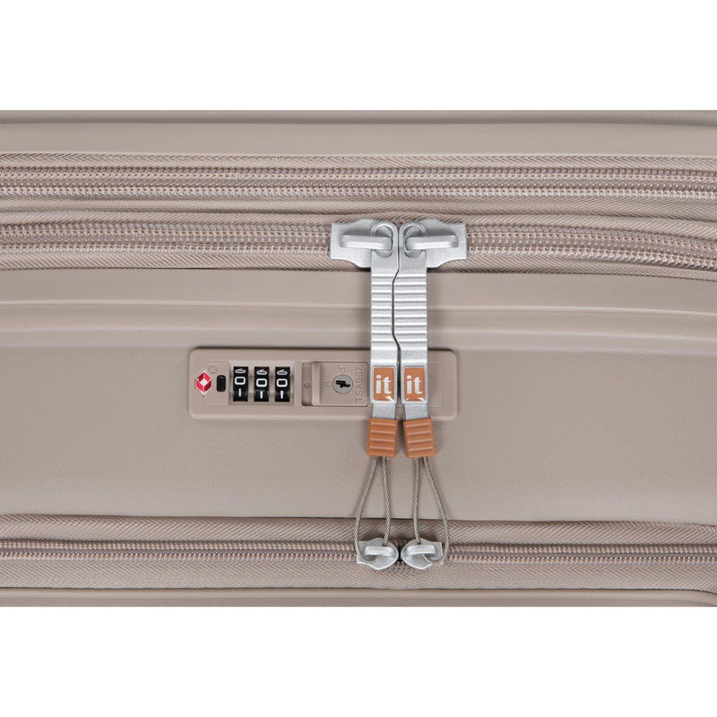 Continuous 22" Hardside Carry-On 8 Wheel Expandable Spinner with Hard Pocket (Crockery)