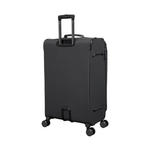 Traversed Soft 32" Softside Checked 8 Wheel Spinner (Black)
