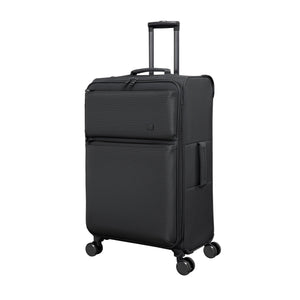 Traversed Soft 28" Softside Checked 8 Wheel Spinner (Black)