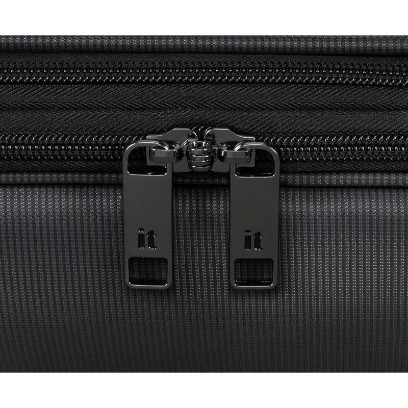 Debutant 3 Piece Softside 8 Wheel Spinner Luggage Set (Black)