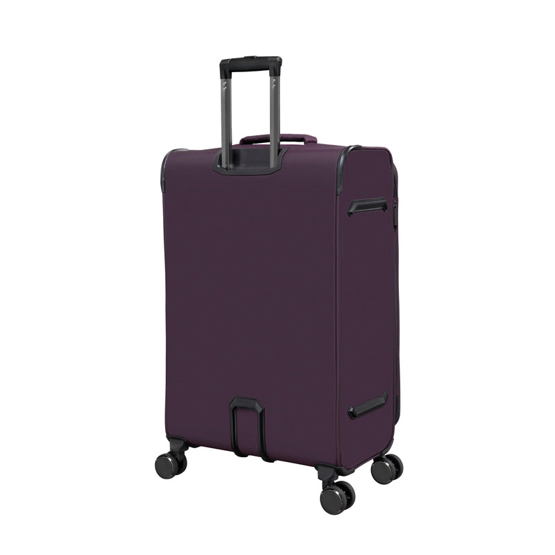 Debutant 3 Piece Softside 8 Wheel Spinner Luggage Set (Plum)