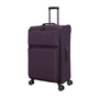 Debutant 3 Piece Softside 8 Wheel Spinner Luggage Set (Plum)