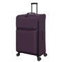 Debutant 3 Piece Softside 8 Wheel Spinner Luggage Set (Plum)