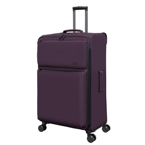 Traversed Soft 32" Softside Checked 8 Wheel Spinner (Plum)