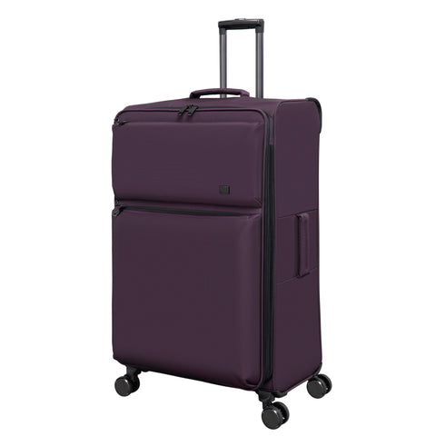 Traversed Soft 32" Softside Checked 8 Wheel Spinner (Plum)