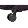 Debutant 3 Piece Softside 8 Wheel Spinner Luggage Set (Plum)