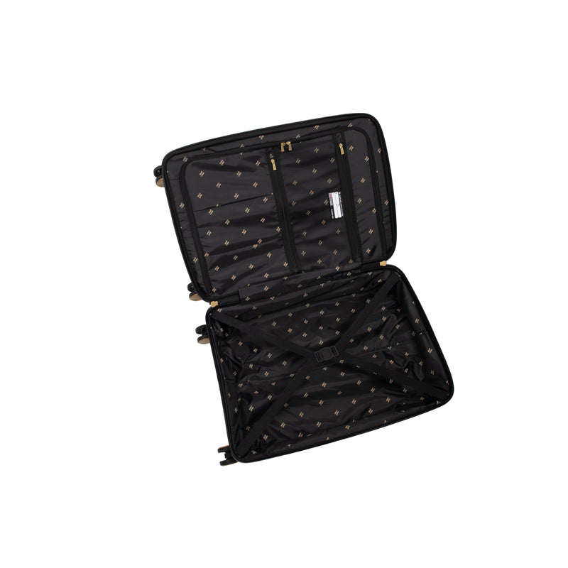 Spontaneous 31" Hardside Checked 8 Wheel Expandable Spinner (Black / Gold - Limited Edition)