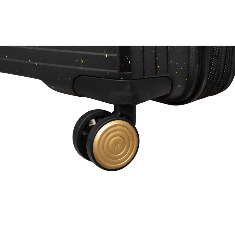 Spontaneous 27" Hardside Checked 8 Wheel Expandable Spinner (Black / Gold - Limited Edition