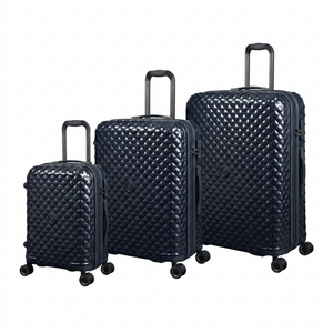 Glitzy 3 Piece Hardside 8 Wheel Expandable Spinner Set (Blueberry)