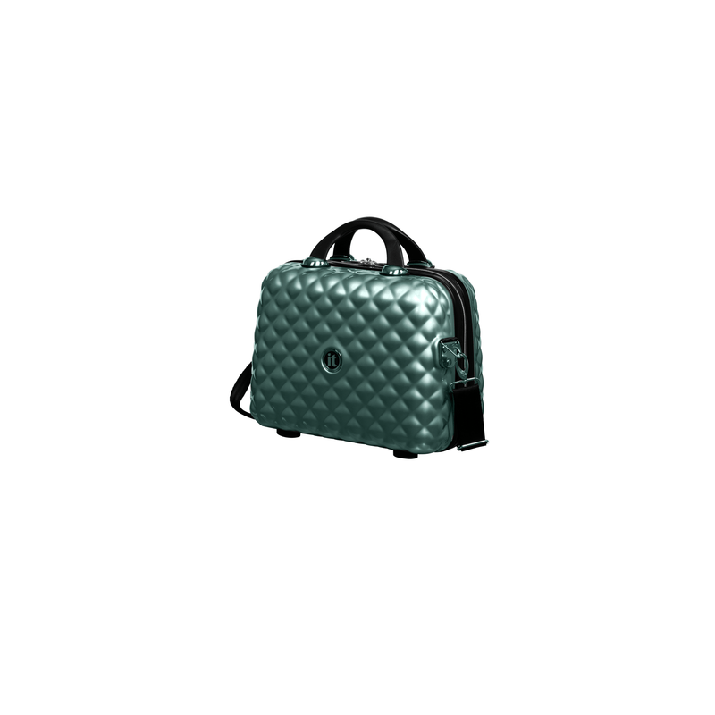 Glitzy 14" Hardside Carry-On Tote (Dark Forest)