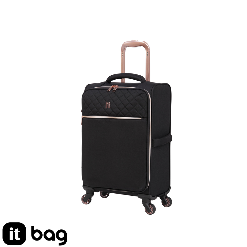 Divinity 21" Softside Carry-On 4 Wheel Spinner (Black)