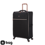 Divinity 30" Softside Checked 4 Wheel Spinner (Black)