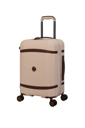 Extravagant 3 Piece Hardside 8 Wheel Expandable Spinner Set (Cream)