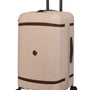 Extravagant 28" Hardside Checked 8 Wheel Expandable Spinner (Cream)