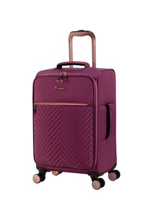 Bewitching 3 Piece Softside 8 Wheel Spinner Luggage Set (Purple Potion)