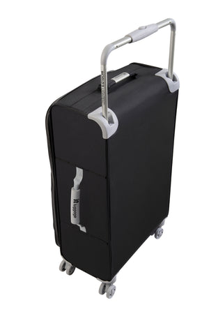World's Lightest New York 22" Softside Spinner Luggage Carry-on Luggage (Black)