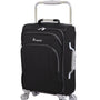 World's Lightest New York 22" Softside Spinner Luggage Carry-on Luggage (Black)