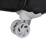World's Lightest New York 32" Softside Checked Spinner Luggage (Black)