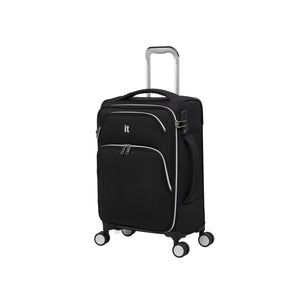 Expectant 22" Softside Checked 8 Wheel Spinner (Black)