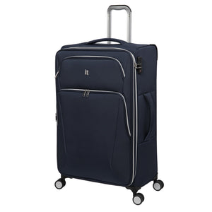 Expectant 32" Softside Checked 8 Wheel Expandable Spinner (Dress Blues)