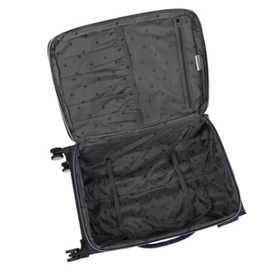 Expectant 22" Softside Carry-On 8 Wheel Spinner (Dress Blues)