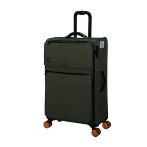 Lykke 28" Softside Checked 8 Wheel Spinner (Rifle Green)