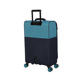 Duo-Tone 31" Softside Checked 4 Wheel Spinner (Capri Breeze / Dress Blues)