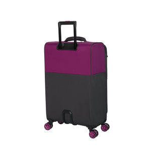 Duo-Tone 31" Softside Checked 4 Wheel Spinner (Fuchsia / Magnet)