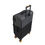 Duo-Tone 21" Softside Carry-On 4 Wheel Spinner (Pewter & Black)