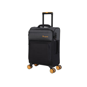 Duo-Tone 21" Softside Carry-On 4 Wheel Spinner (Pewter & Black)