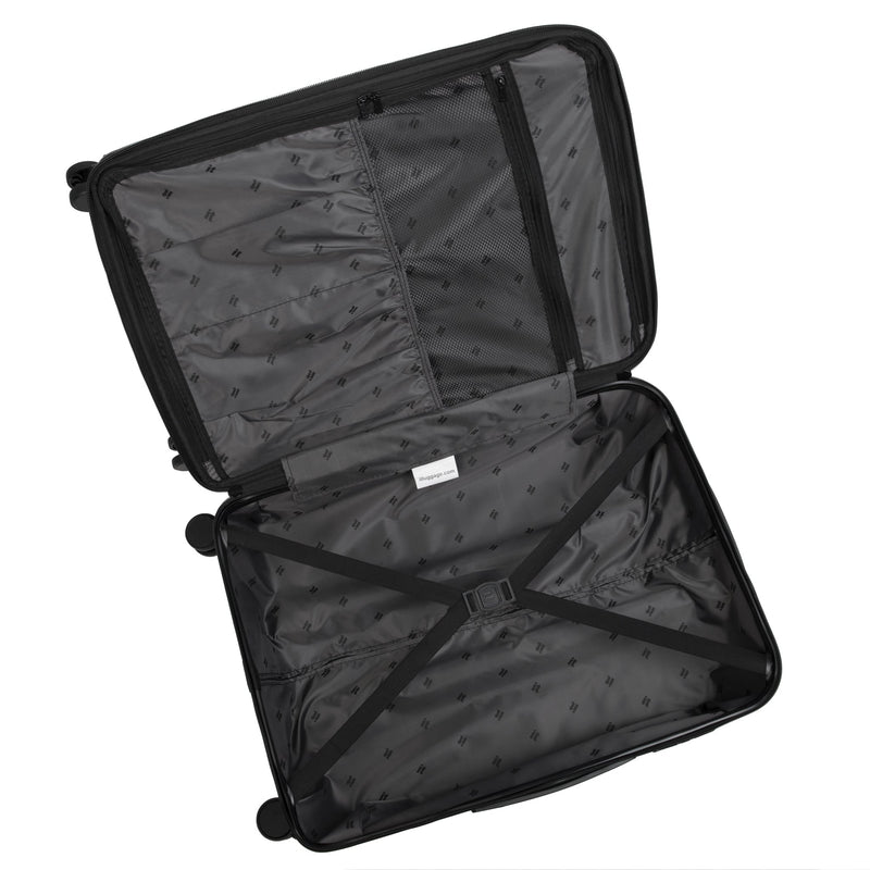 Legion 28" Hardside Checked 8 Wheel Expandable Spinner - No TSA Lock   (Oxford Tan)