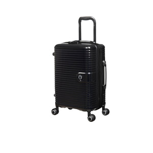 Helixian 3 Piece Hardside 8 Wheel Expandable Spinner Set (Black)