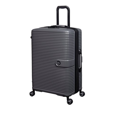 Helixian 27" Hardside Checked 8 Wheel Expandable Spinner (Charcoal)