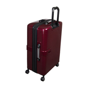 Helixian 31" Hardside Checked 8 Wheel Expandable Spinner (Wine Red)