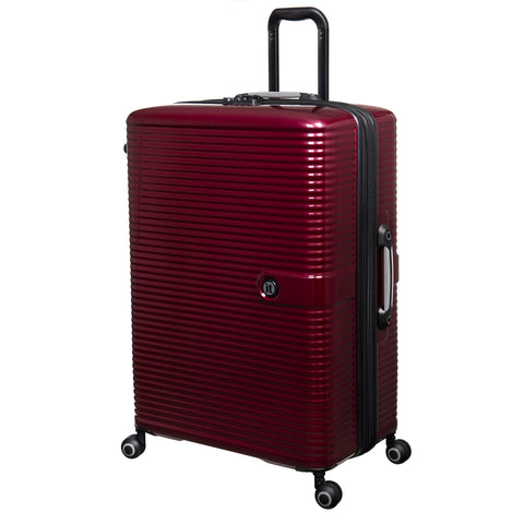 Helixian 31" Hardside Checked 8 Wheel Expandable Spinner (Wine Red)