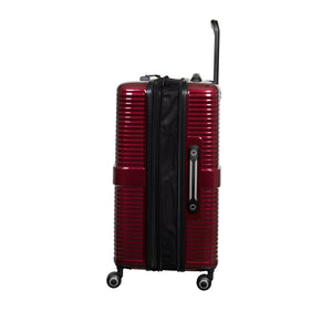 Helixian 3 Piece Hardside 8 Wheel Expandable Spinner Set (Wine Red)