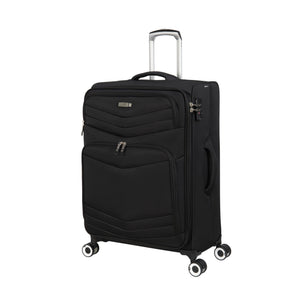 Intrepid 27" Softside Checked 8 Wheel Expandable Spinner (Black)