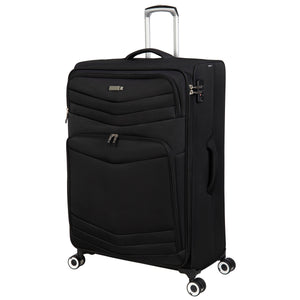 Intrepid 32" Softside Checked 8 Wheel Expandable Spinner (Black)